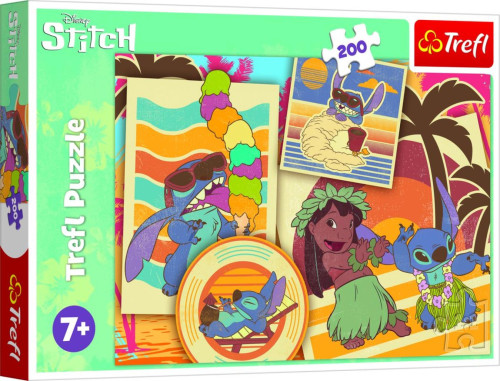 Puzzle Hudební svět Lilo&Stitche 200 dílků 48x34 cm