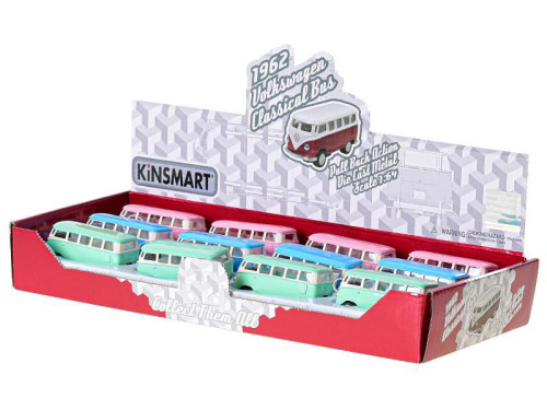 Autobus VW Classical 1962 1:64 7 cm kov na zpětný chod