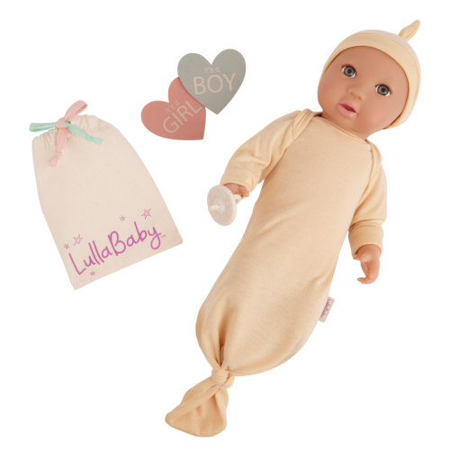 Panenka 35 cm s překvapením Gender Reveal LullaBaby