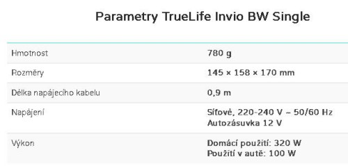 Ohřívač mléka a příkrmů Invio BW Single Truelife