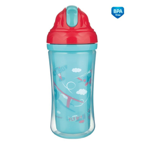 Sportovní láhev se silikonovou slámkou 260 ml