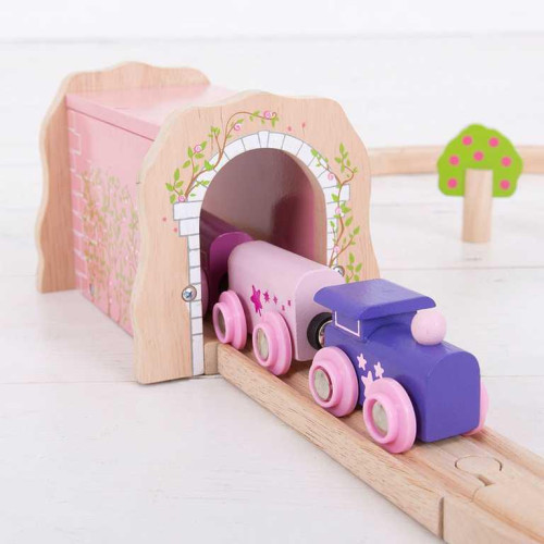 Růžový železniční tunel Bigjigs Rail
