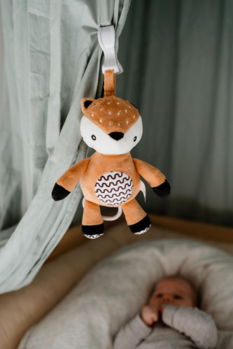 Chrastítko plyš 30 cm závěs na postýlku/kočárek 0 m+ babyted
