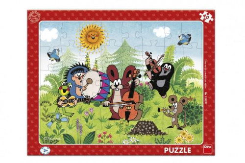 Puzzle deskové Krtek a kapela 40 dílků