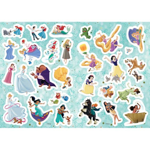 Omalovánky A4 se samolepkami Disney Princezny
