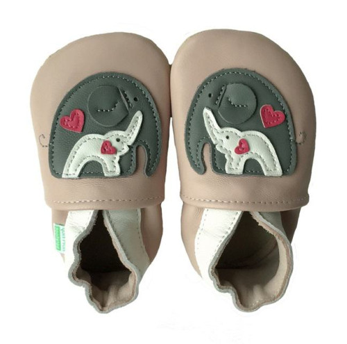Kožené capáčky Barefoot Vel. XXL (2-3 roky) Hopi Hop
