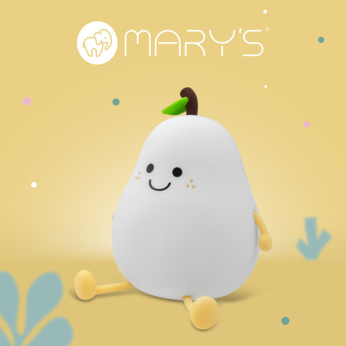 LED silikonová noční lampička Rgb - hruška Mary's