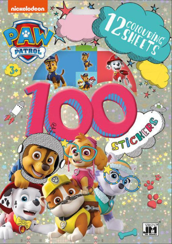 100 samolepek s omalovánkami - Tlapková patrola