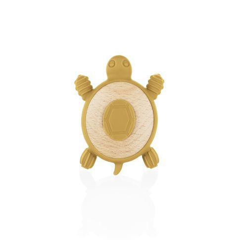 Silikonové dřevěné kousátko Turtle Zopa