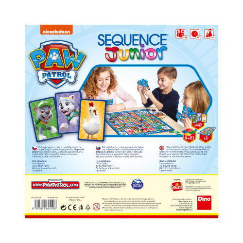 Sequence Junior Tlapková patrola společenská hra Dino
