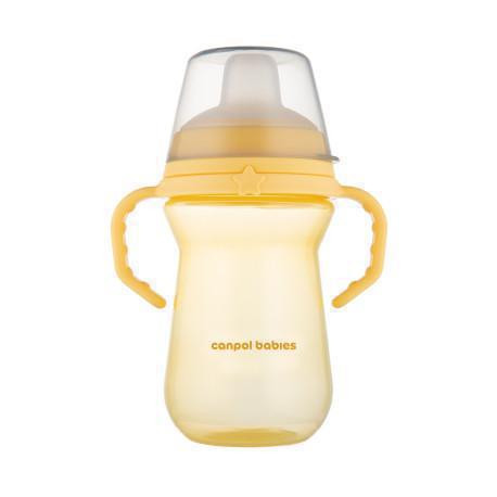 Hrneček se silikonovým pítkem FirstCup 250 ml Canpol babies