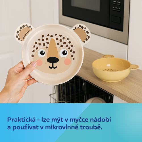 Miska s ušima a přísavkou BabiesBoo 400 ml béžová Canpol babies