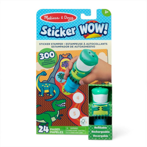 Sticker WOW! Obrázková knížka s razítkovačem - Dinosaurus