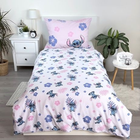 Povlečení Lilo and Stitch pink 140 x 200, 70 x 90 cm Jerry Fabrics