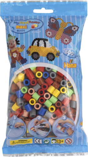 Mix korálky v sáčku 500 ks MAXI Hama