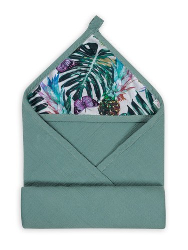 Mušelínová osuška s kapucí Design 85 x 85 cm Babymatex