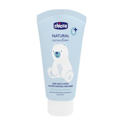 Mléko tělové Natural Sensation s bambuckým máslem a vitaminem E 150 ml, 0 m+ Chicco
