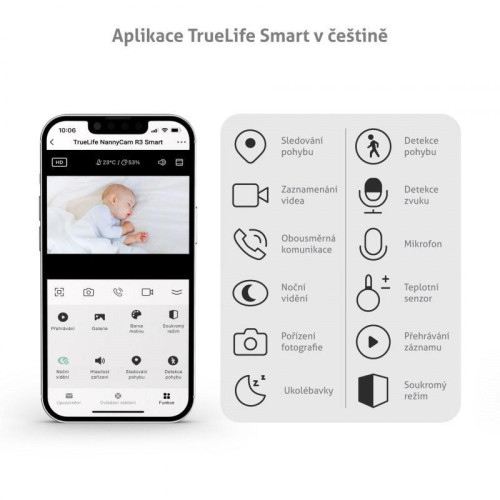 Chůvička TrueLife NannyCam R3 Smart