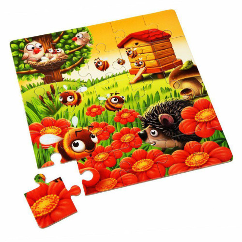Puzzle 3 obrázky Puzzlika - Oblíbená zvířátka 3 v 1