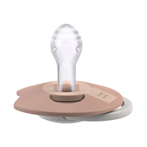 Dudlík svítící silikonový dynamický Prime 18 m+ 2 ks Ivory/Blush Lovi