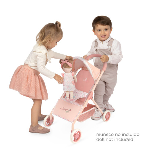 Sportovní kočárek pro panenky Tulipe 55 cm DeCuevas