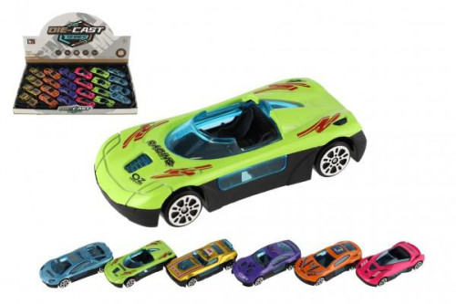 Auto závodní mini kov/plast 7 cm na volný chod
