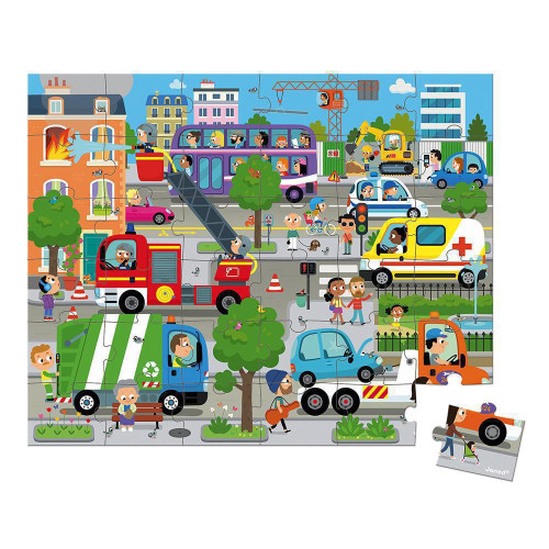 Puzzle Město 36 ks Janod 2. JAKOST
