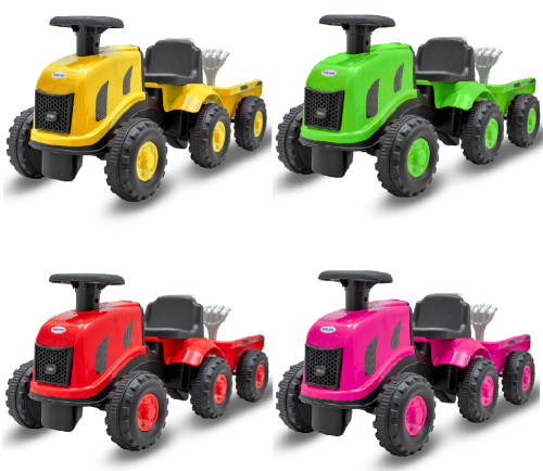 Dětské odrážedlo traktor s vlečkou Benny Baby Mix