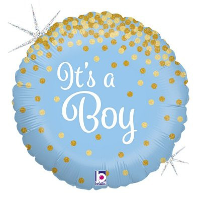 Kruh - It´s a Boy 18"/46 cm fóliový balónek nafukovací