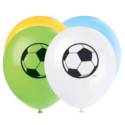 Latexové balónky fotbal 26 cm - 8 ks
