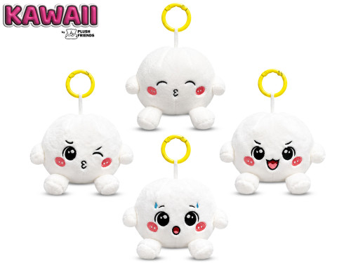 Plush Friends Kawaii Bao knedlíček plyšový přívěsek na klíče 8cm