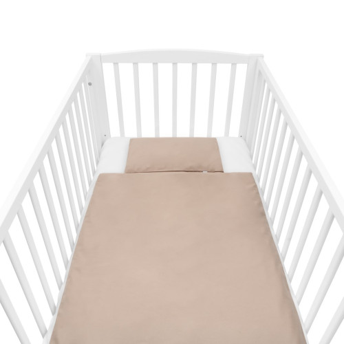 Bavlněný set do postýlky s výplní 90 x 120 cm cappuccino New Baby