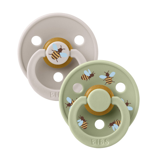 Colour Bumblebee dudlíky z přírodního kaučuku 2 ks 0 - 6 m Bibs