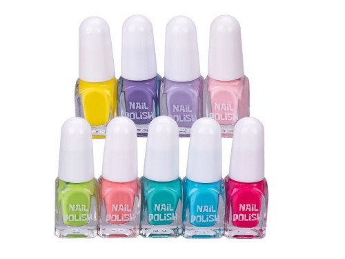 Unicorn sada laků na nehty 2,1ml 9 ks a nálepek na nehty