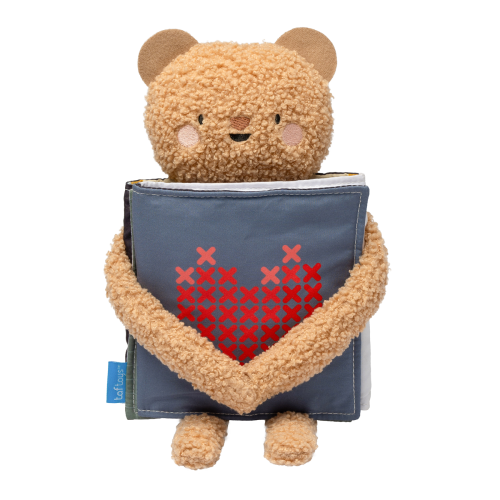 Medvídek plyšový s knížkou Snuggle Bear Taf Toys