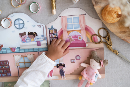 Knížka se samolepkami Dům Rosa Little Dutch