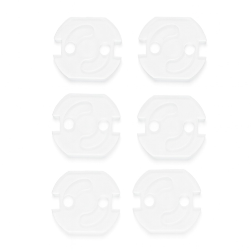 Ochranné krytky do zásuvek 6 ks Transparent