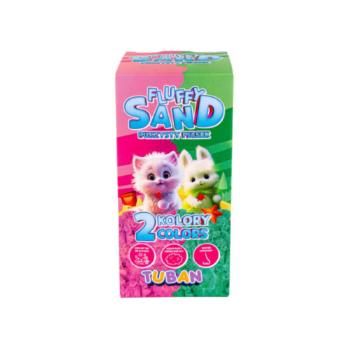 Fluffy písek 2 x 70 g růžová a zelená Tuban