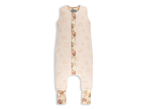 Celoroční spací pytel s nohavicemi Vintage Animals Sleepee Almond/Cream