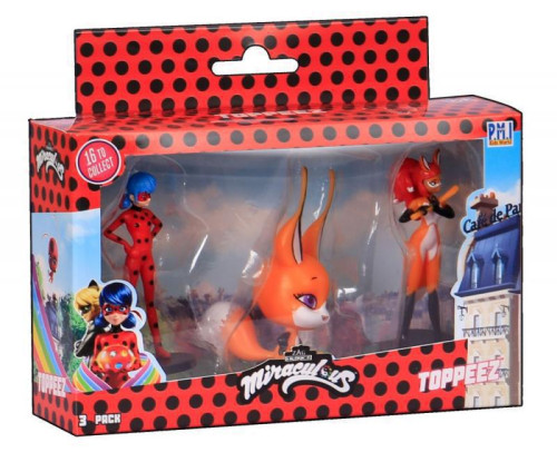 Miraculous: Beruška a Černý kocour- razítka 3 ks