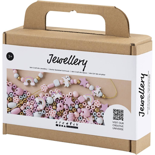 Kreativní sada Šperky z korálků pastelové barvy