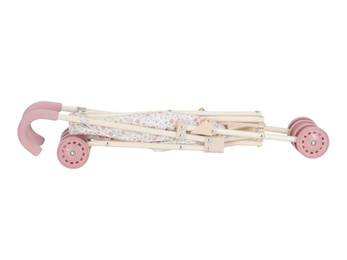Kočárek pro panenky golfky skládací Soft Flowers Little Dutch