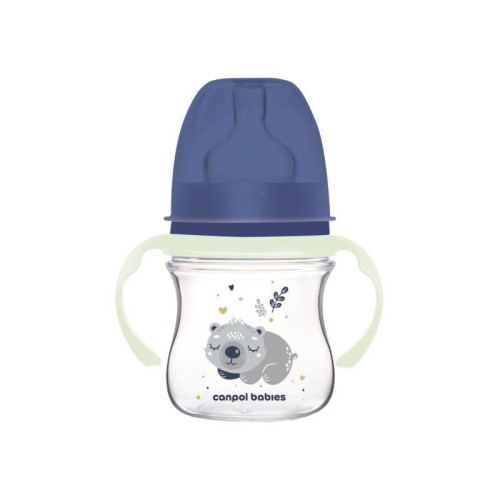 Antikoliková lahev EasyStart Sleepy Koala 120 ml Canpol MODRÁ