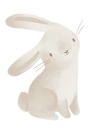 Samolepky na zeď Baby Bunny Little Dutch