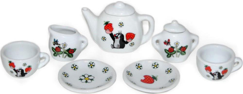 Porcelánové nádobí pro panenky - Krtek