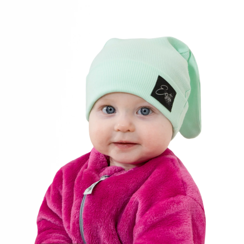 Jarní čepice s ušima Color Mint Esito
