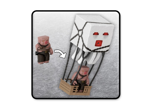 Minecraft movie akční figurka blast attack ghast 25 cm