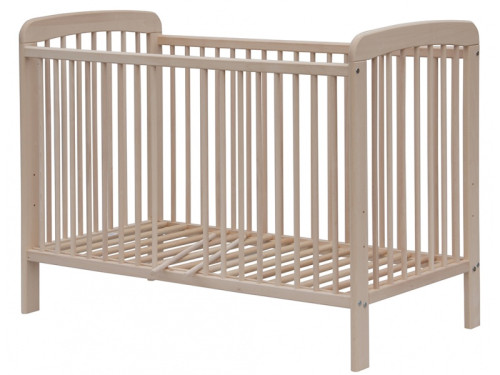 Dětská postýlka Míša ECO - přírodní (buk), vyndávací příčky 120 x 60 cm Scarlett