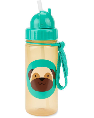 Hrnek s brčkem bez PVC A BPA 12 m+ Skip Hop Zoo 385 ml