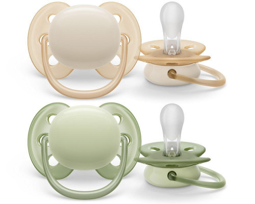 Šidítko Ultrasoft Premium neutral 0-6 m 2 ks Philips Avent